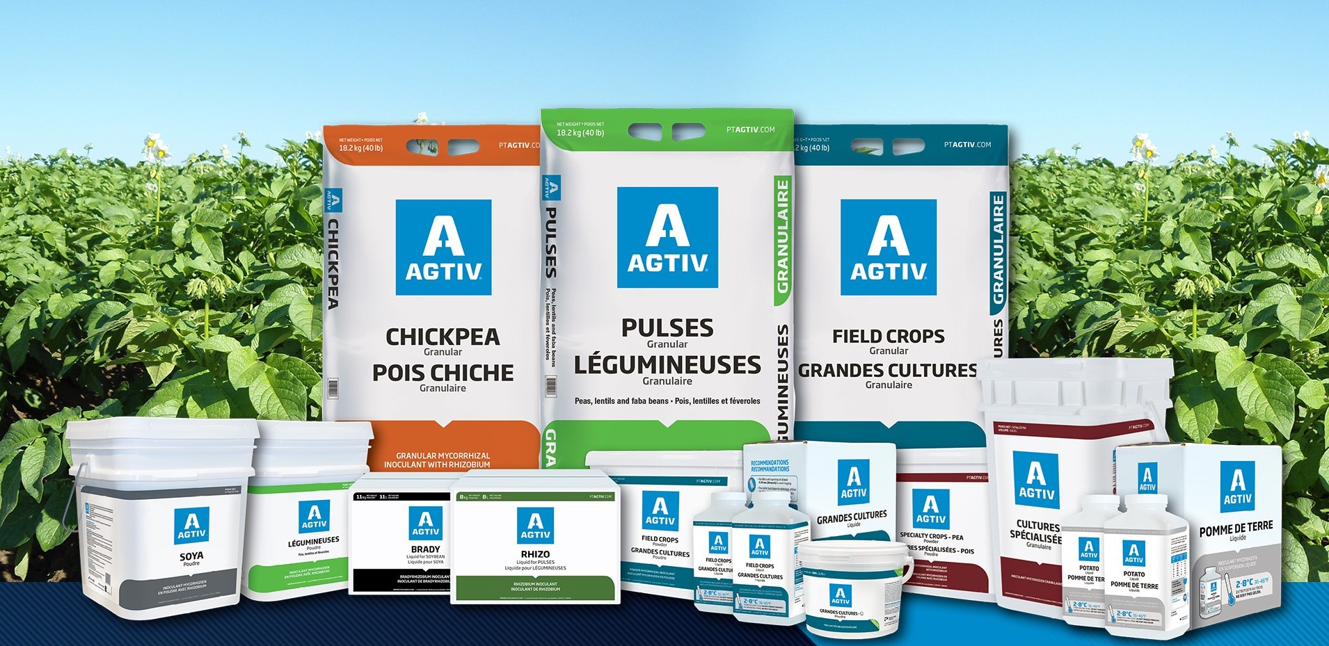 Inoculants AGTIV pour agriculture biologique